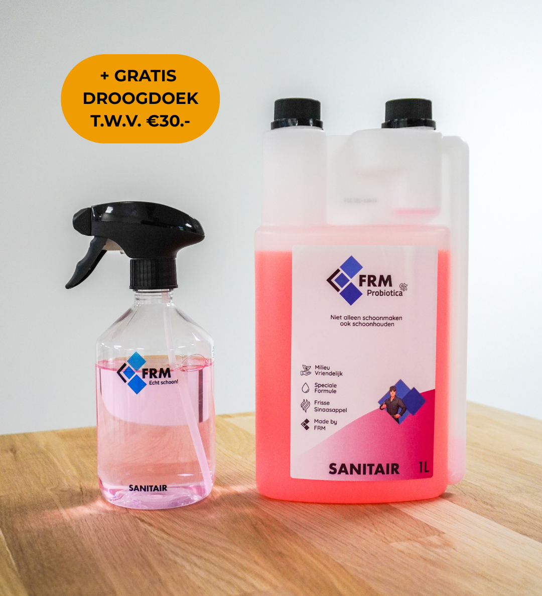 FRM Probiotica pakket sanitair + Sprayer